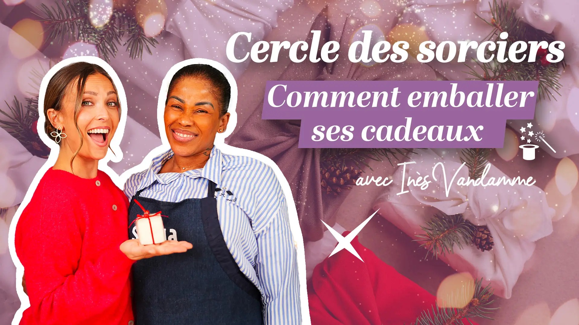 3 techniques pour emballer ses cadeaux de Noël avec Inès Vandamme