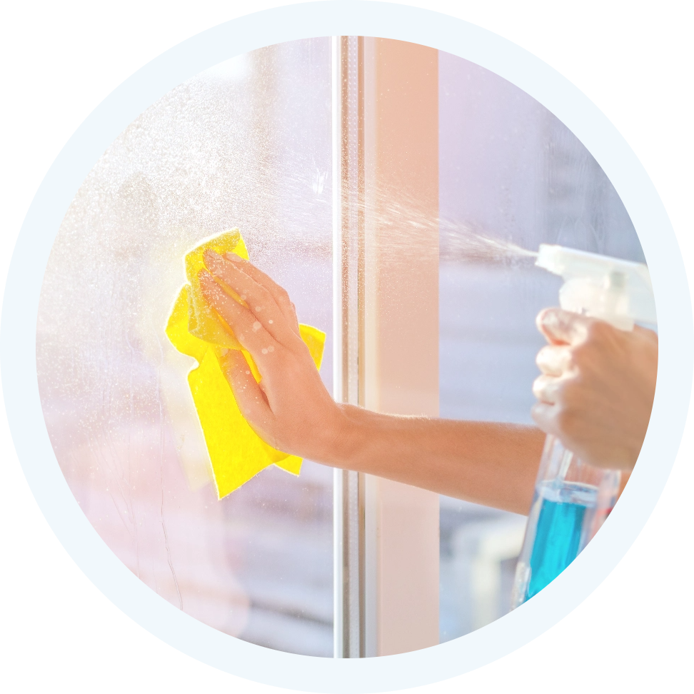 Entretien des vitres et baies vitrées