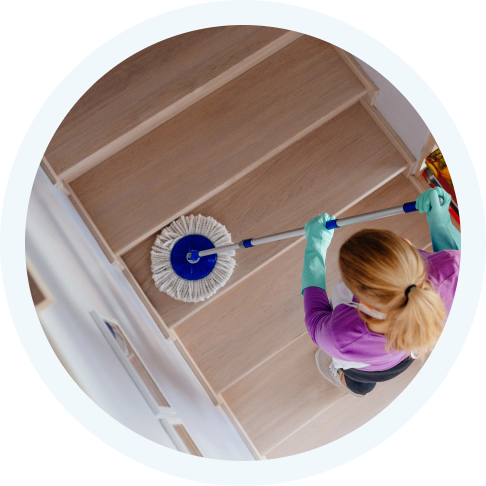 Le nettoyage des escaliers