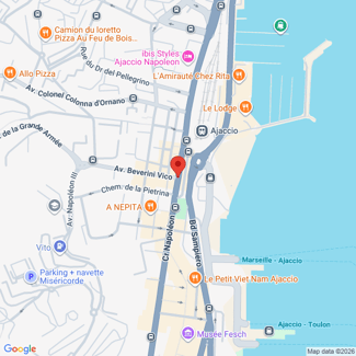 plan de l'agence Shiva ajaccio