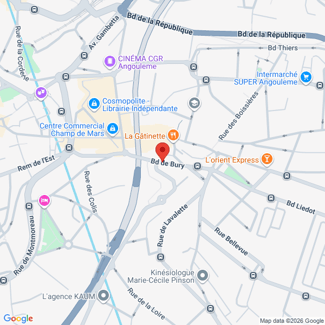 plan de l'agence Shiva angouleme