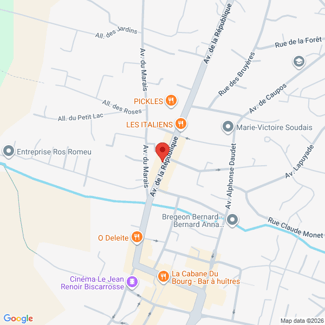 plan de l'agence Shiva biscarrosse
