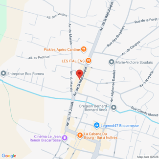 plan de l'agence Shiva sanguinet