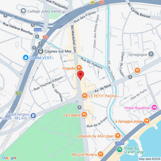 plan de l'agence Shiva cagnes-sur-mer