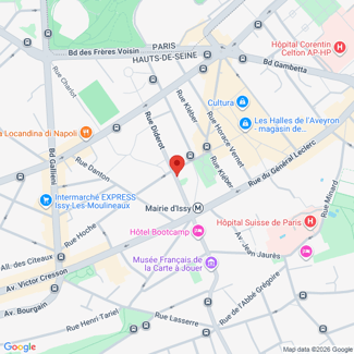 plan de l'agence Shiva issy-les-moulineaux