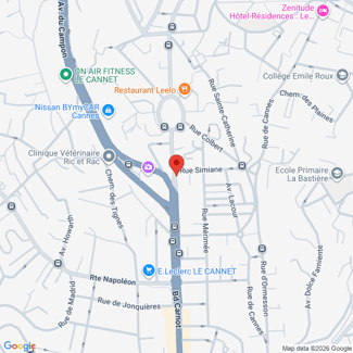 plan de l'agence Shiva le-cannet