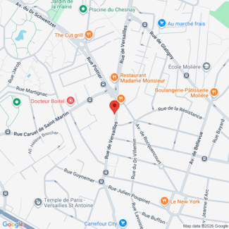 plan de l'agence Shiva le-chesnay