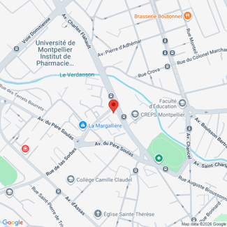plan de l'agence Shiva montpellier-nord