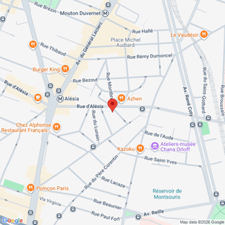 plan de l'agence Shiva paris-14eme-alesia
