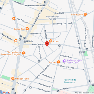 plan de l'agence Shiva paris-14eme-alesia