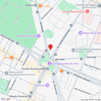 plan de l'agence Shiva paris-14eme-denfert