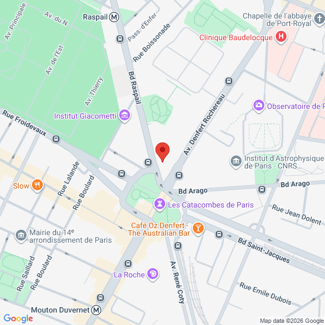 plan de l'agence Shiva paris-14eme-denfert