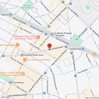 plan de l'agence Shiva paris-15eme-commerce-motte-picquet