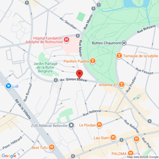 plan de l'agence Shiva paris-19eme-buttes-chaumont