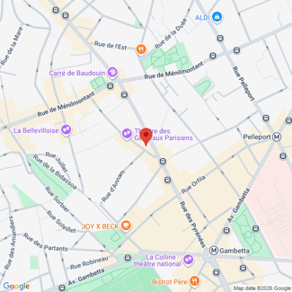 plan de l'agence Shiva paris-20eme-gambetta