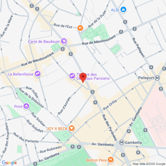 plan de l'agence Shiva paris-20eme-gambetta