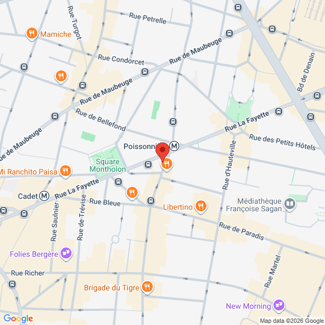 plan de l'agence Shiva paris-9eme-poissonniere