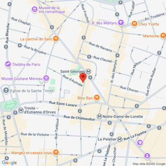 plan de l'agence Shiva paris-9eme-saint-georges