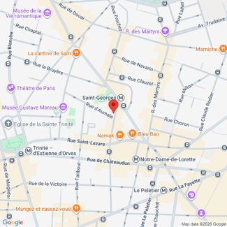 plan de l'agence Shiva paris-9eme-saint-georges