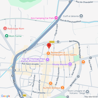 plan de l'agence Shiva riom