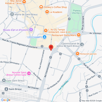 plan de l'agence Shiva saint-brieuc