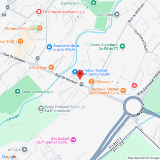 plan de l'agence Shiva saint-genis-pouilly