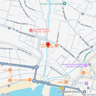 plan de l'agence Shiva saint-raphael