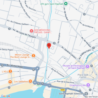plan de l'agence Shiva saint-raphael